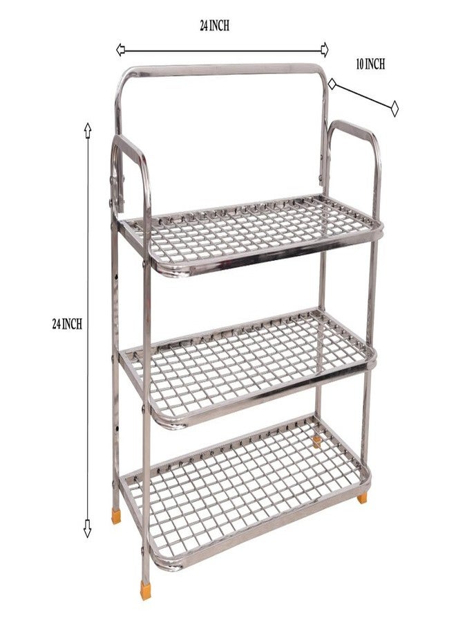 DHSVS Portable Heavy Duty Stainless Steel Multi Layer Shoes Stand/Storage Organizer/Dustproof Home Organization - Image 4